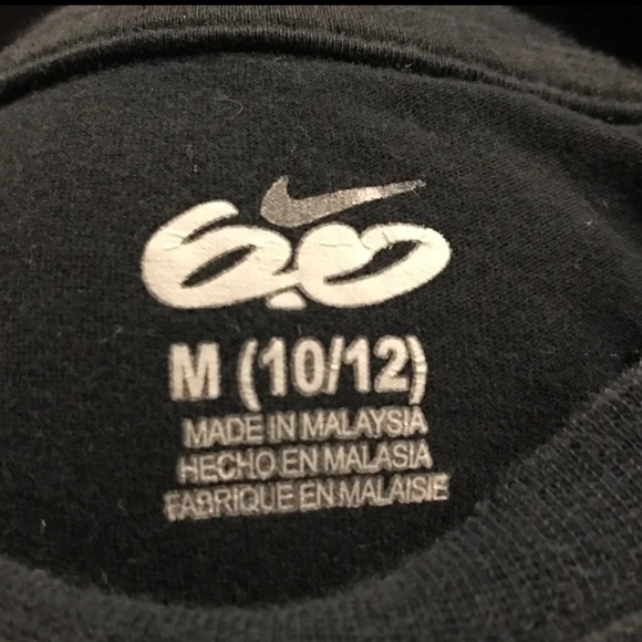 girls nike athletic t-shirt size medium 10/12 - Picture 2 of 2